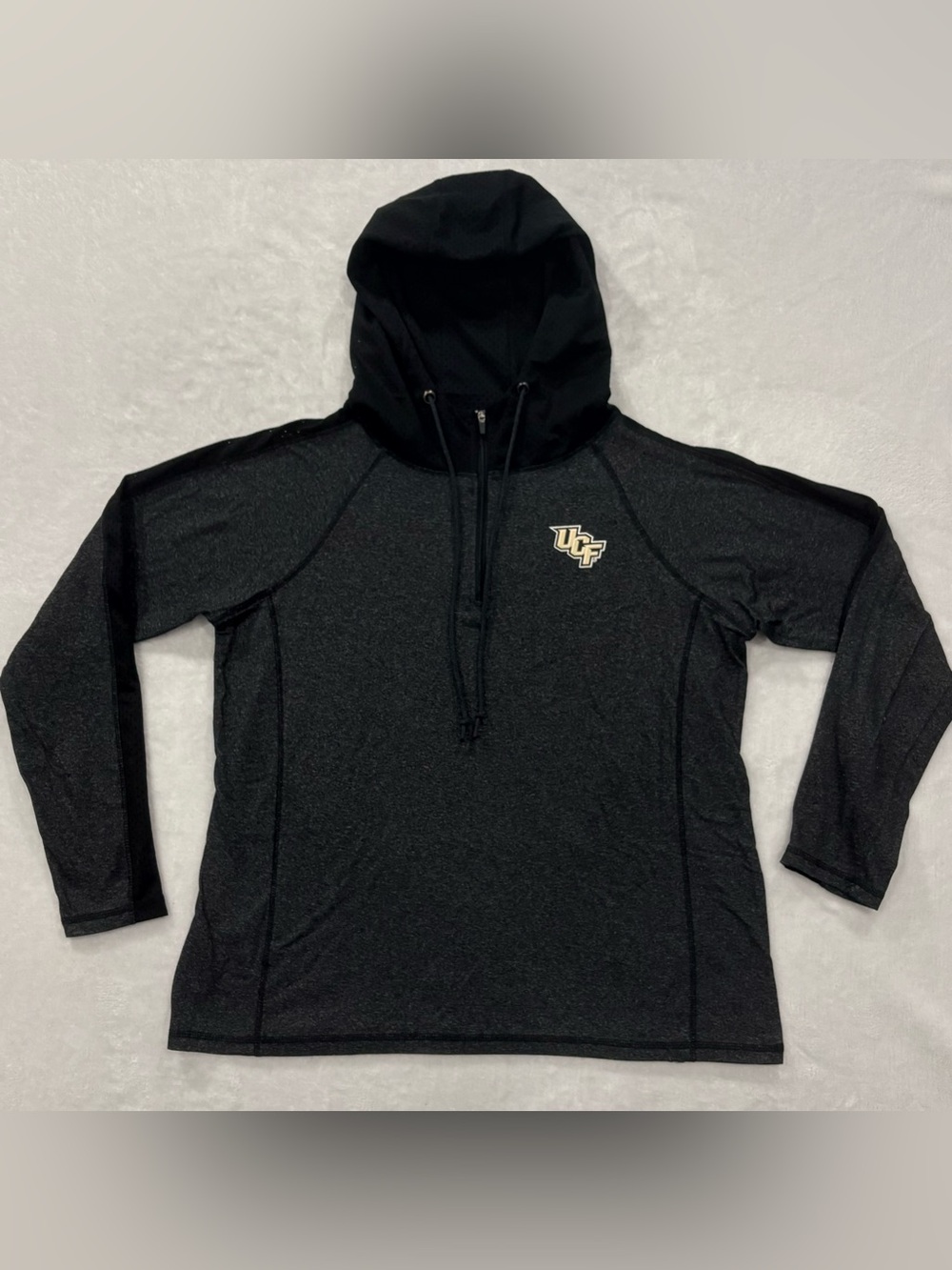 University Central Florida UCF Knights 1/4 Zip Hooded Sweatshirt Women’s size XL